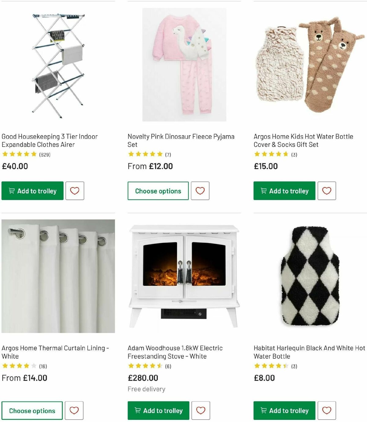 Argos Winter Essentials Offers from 16 December