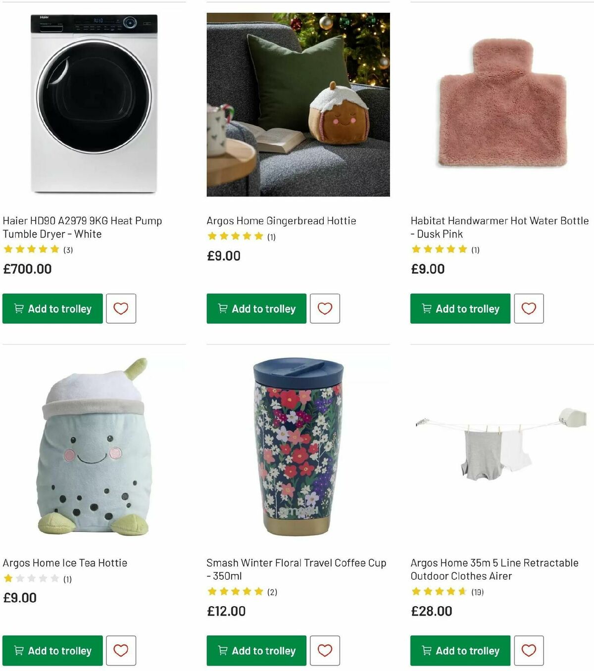 Argos Winter Essentials Offers from 16 December