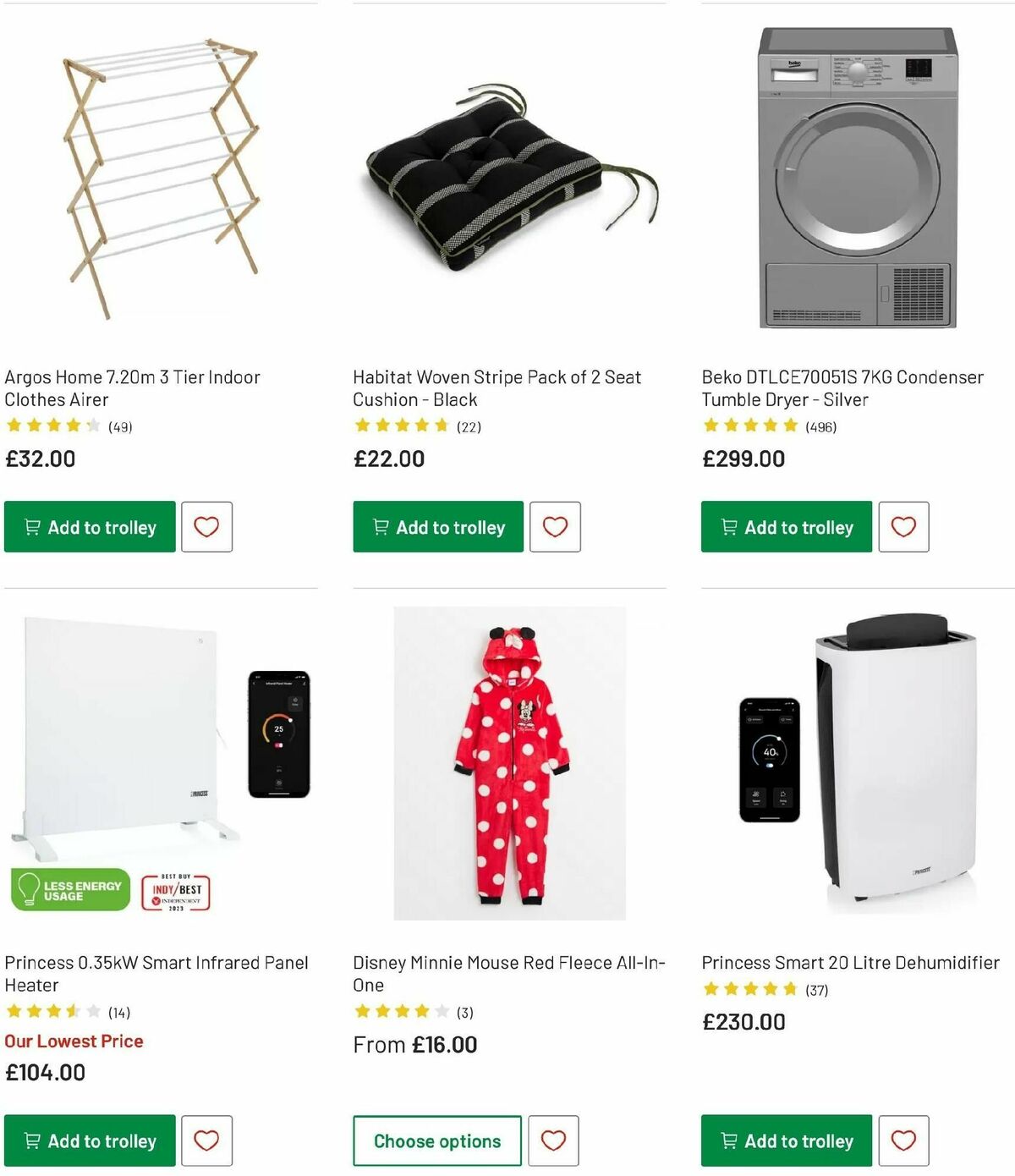 Argos Winter Essentials Offers from 16 December