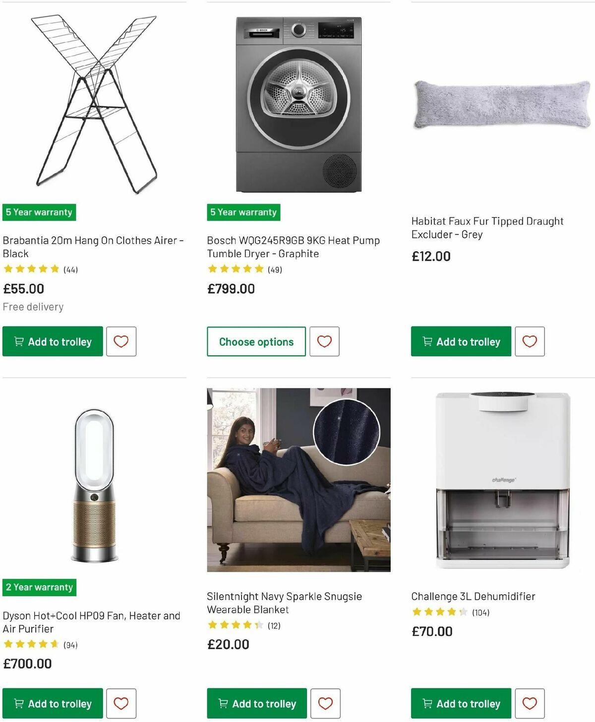 Argos Winter Essentials Offers from 16 December