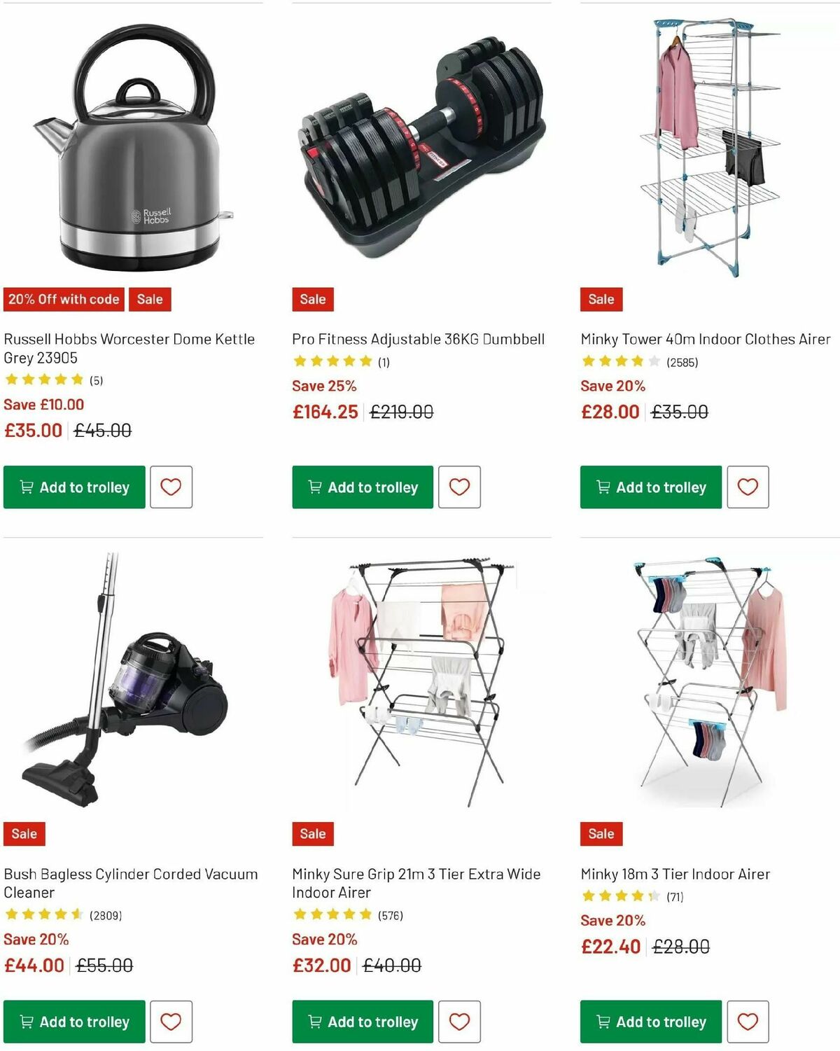 Argos Offers from 2 January