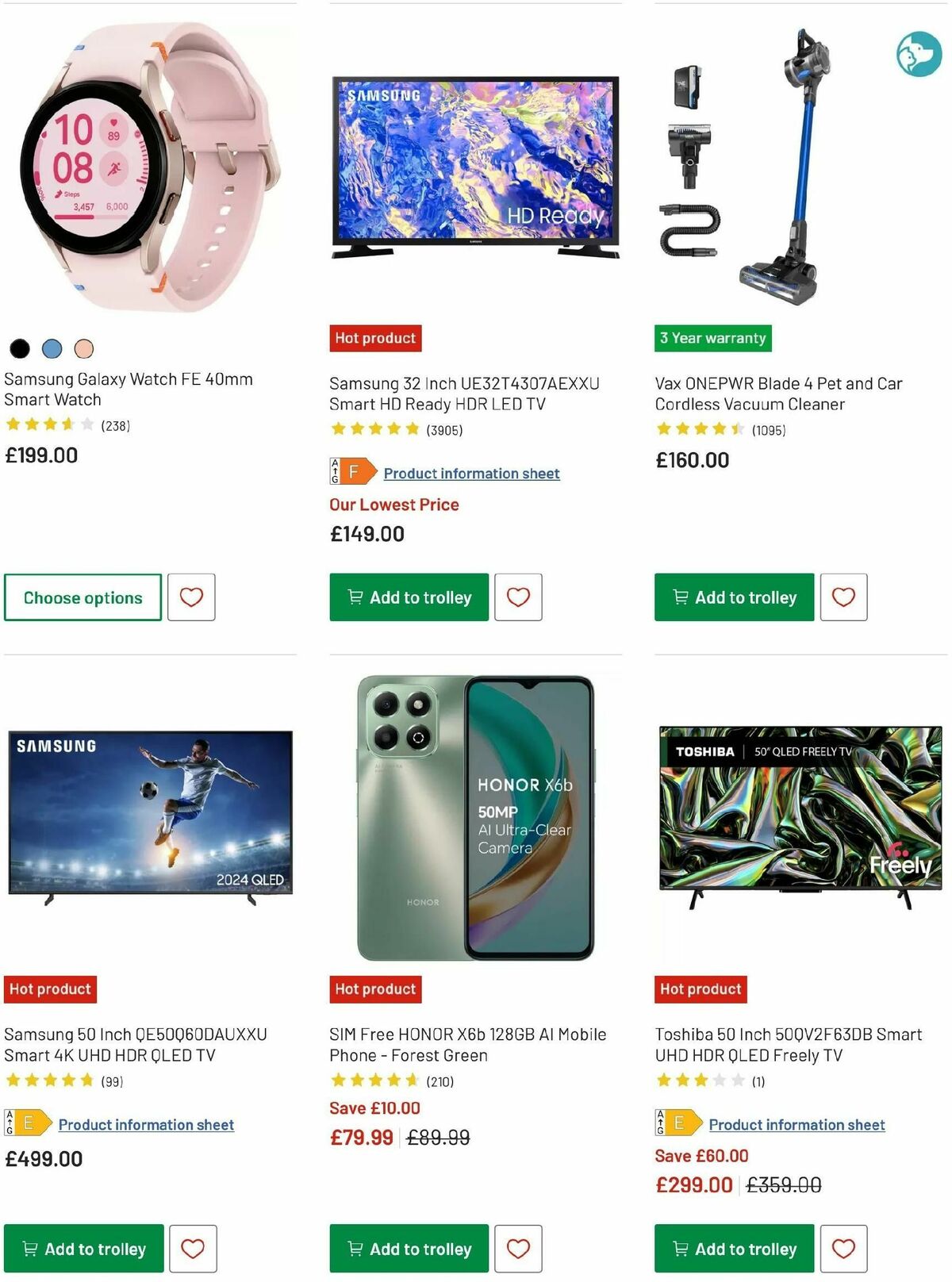 Argos Offers from 2 January