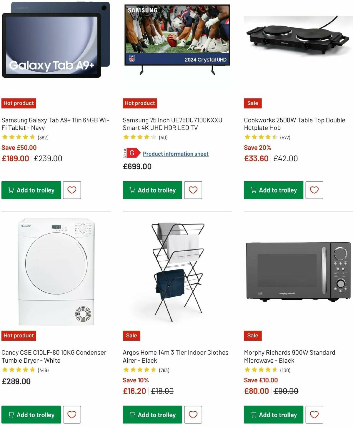 Argos Offers from 2 January