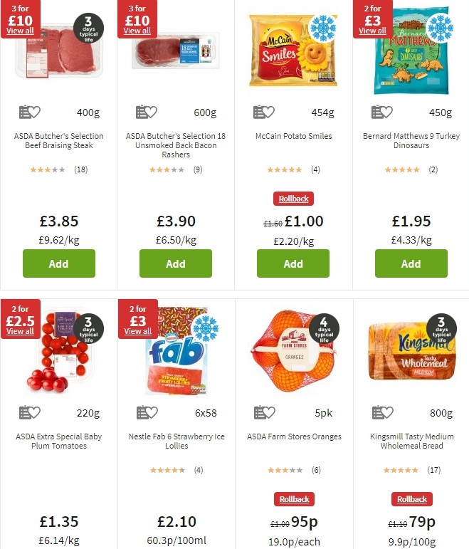 ASDA Offers from 16 August