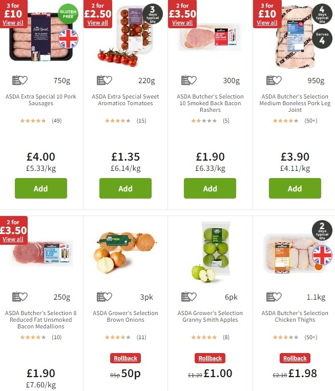 ASDA Offers from 4 October