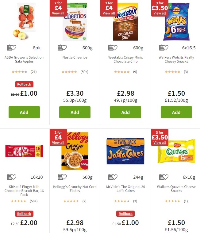 ASDA Offers from 4 October