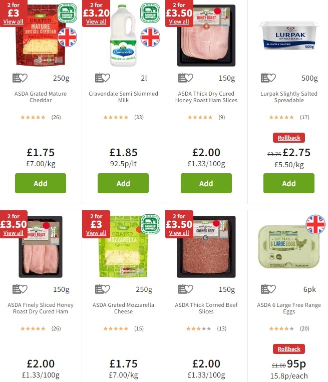 ASDA Offers from 8 November