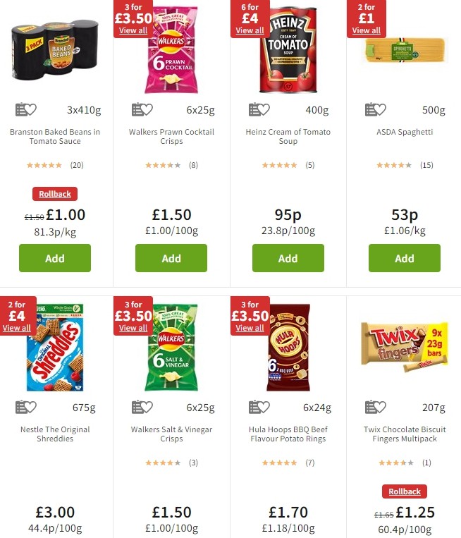 ASDA Offers from 8 November