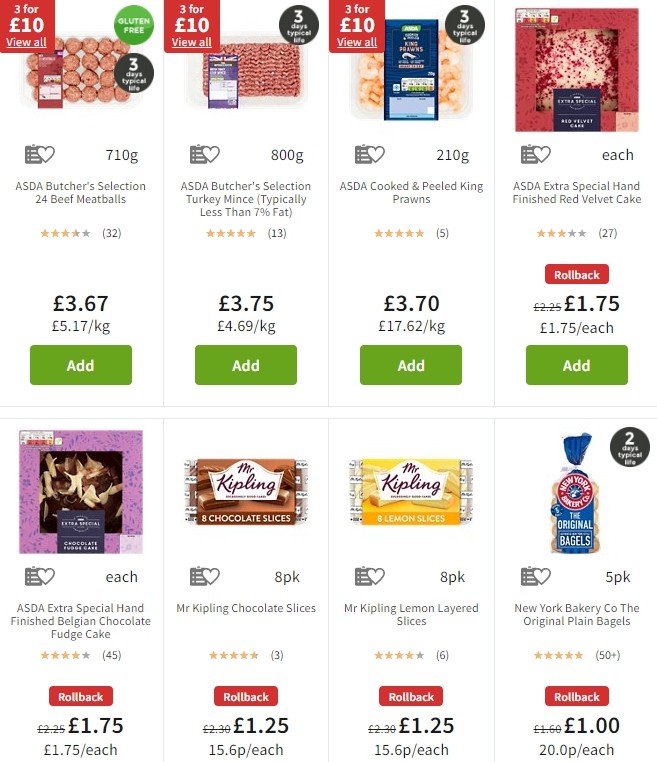 ASDA Offers from 8 November