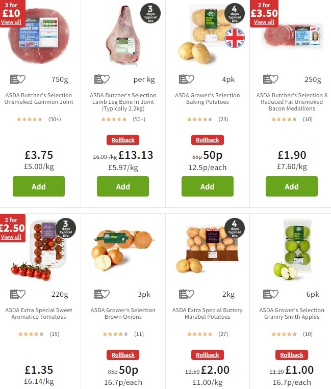 ASDA Offers from 8 November