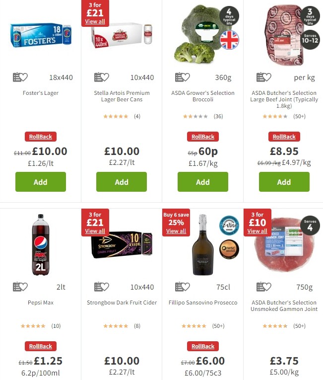 ASDA Offers from 6 December