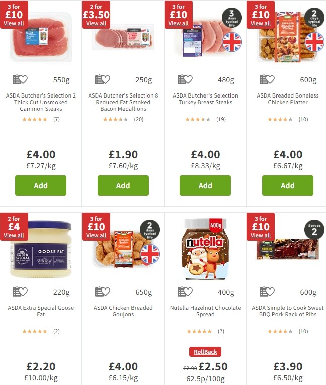 ASDA Offers from 20 December