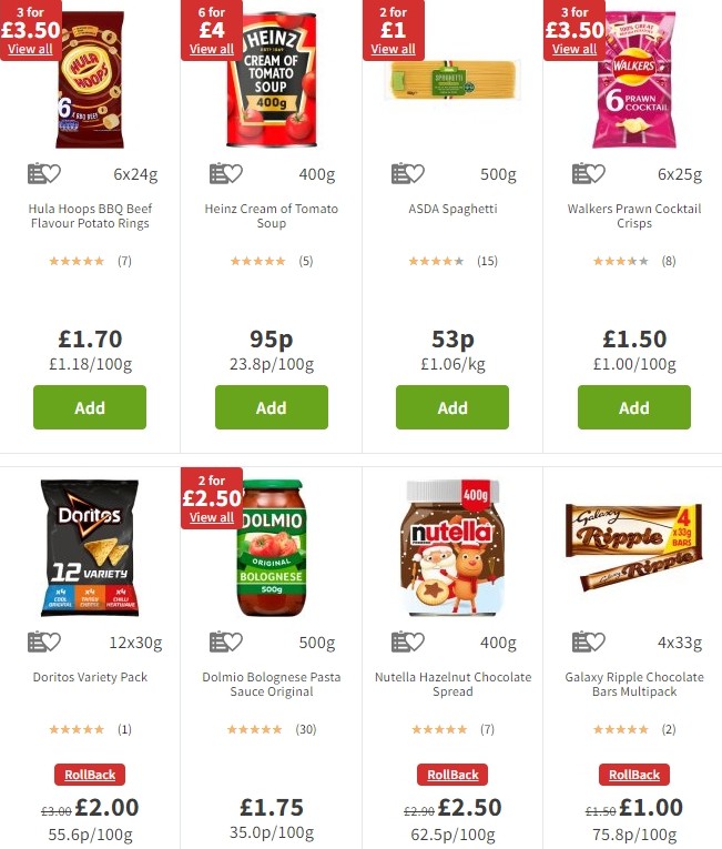 ASDA Offers from 20 December