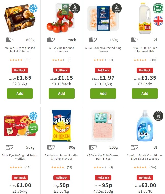 ASDA Offers from 3 January