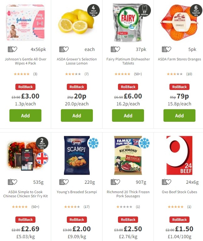 ASDA Offers from 3 January