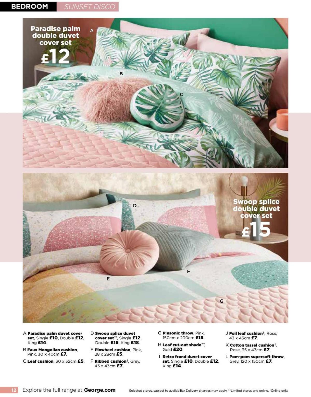 ASDA George Home Spring Summer Catalogue Offers from 4 February