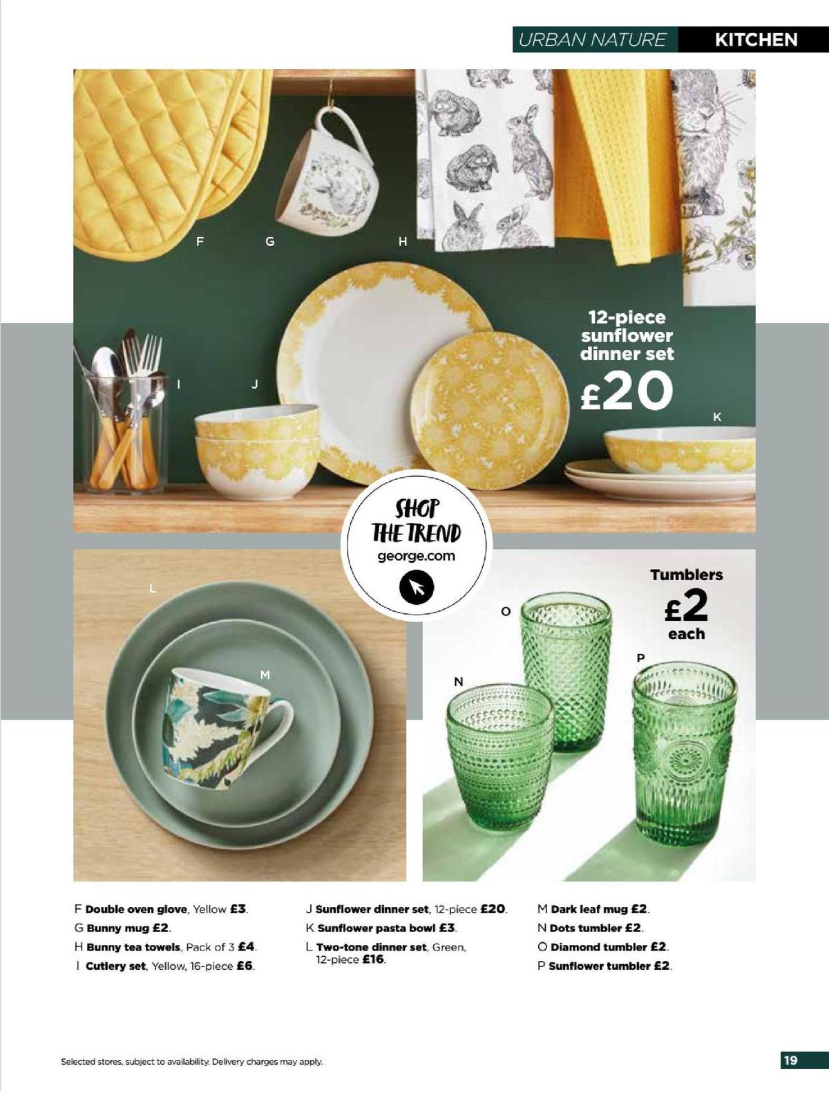 ASDA George Home Spring Summer Catalogue Offers from 4 February