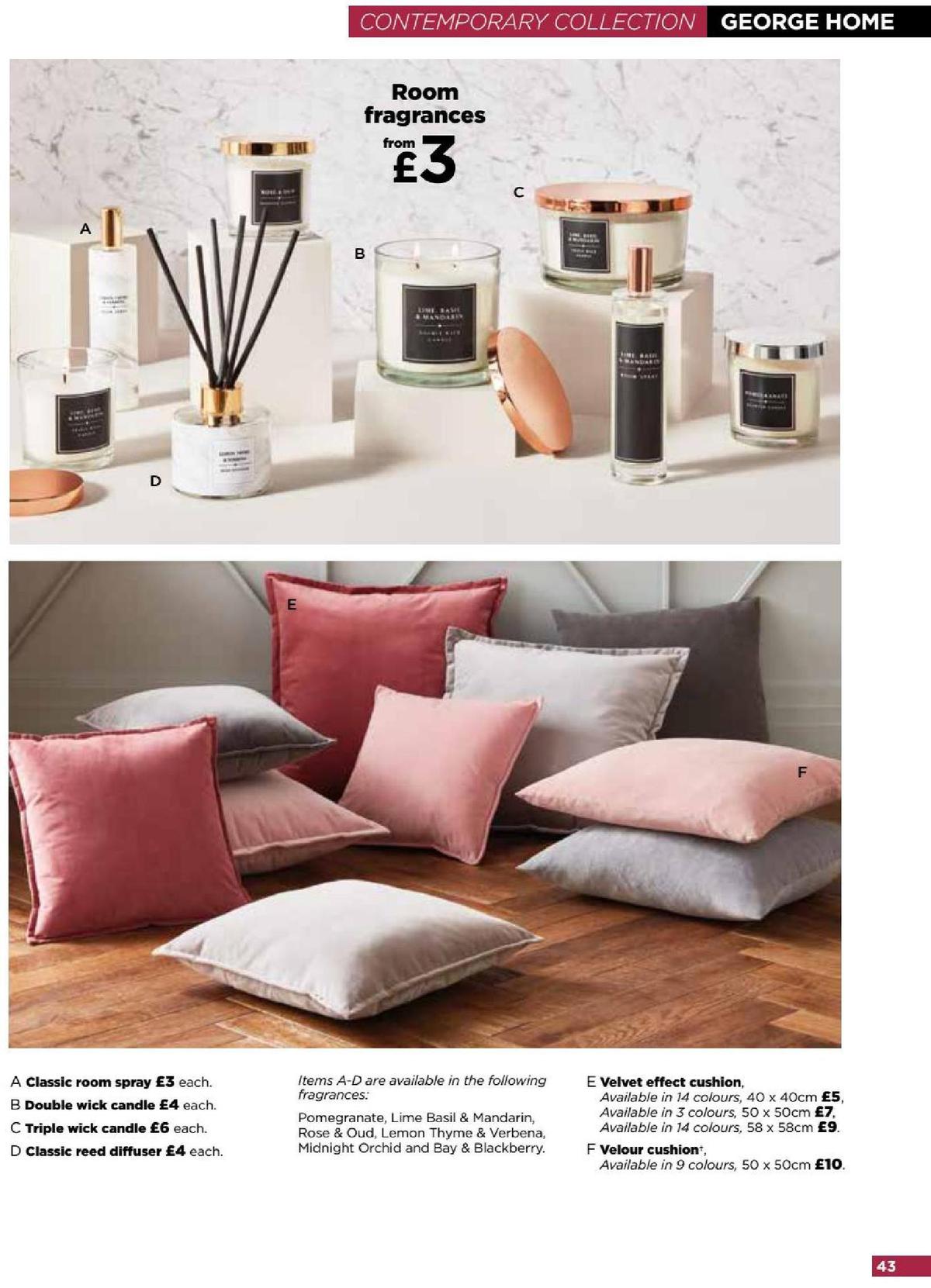 ASDA George Home Spring Summer Catalogue Offers from 4 February