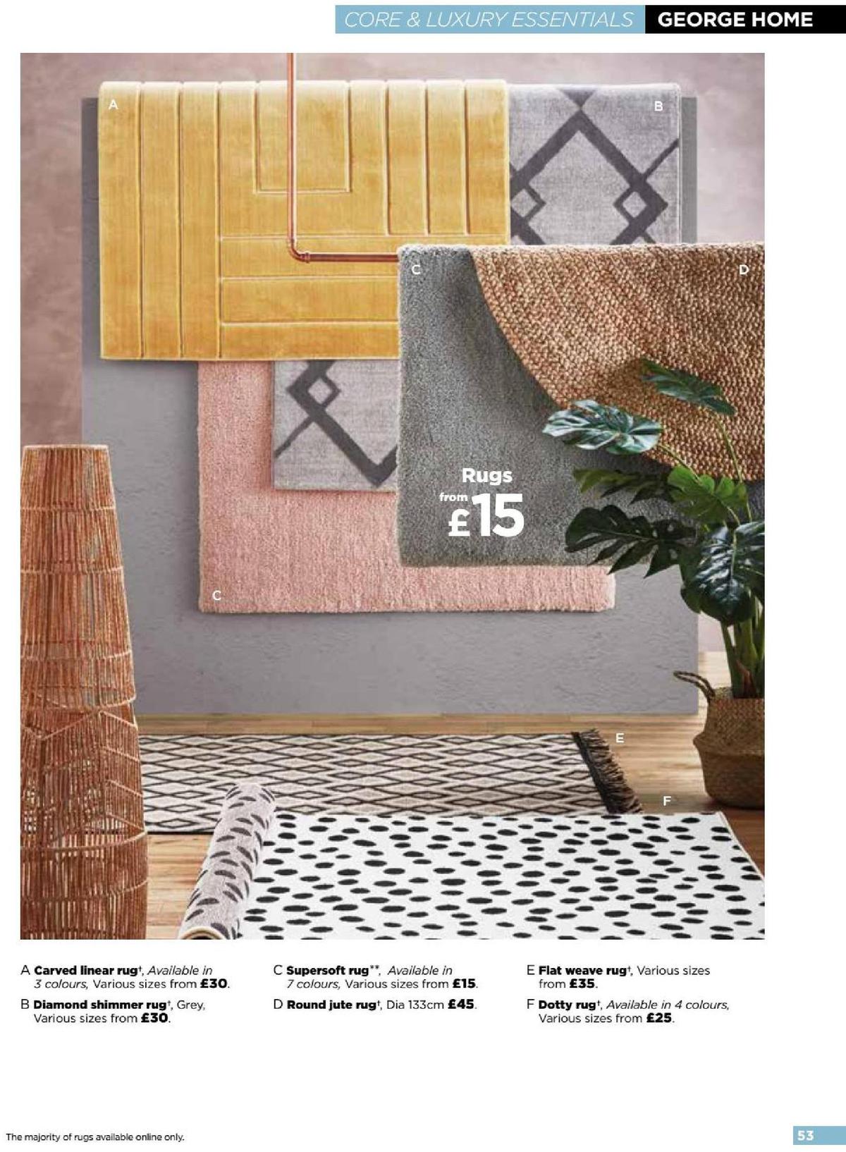 ASDA George Home Spring Summer Catalogue Offers from 4 February