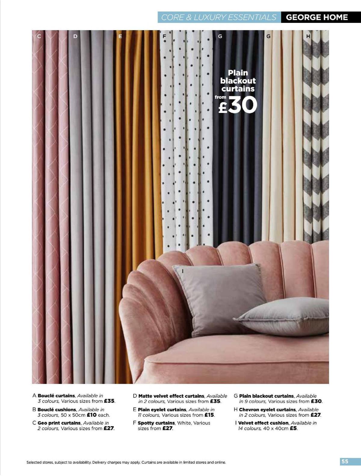 ASDA George Home Spring Summer Catalogue Offers from 4 February