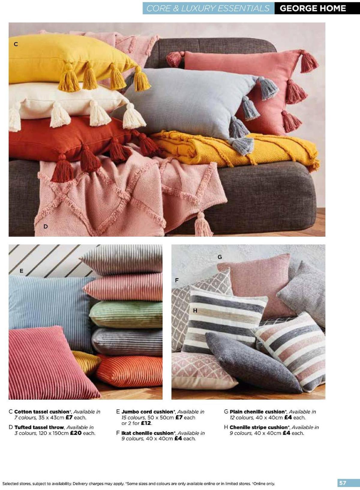 ASDA George Home Spring Summer Catalogue Offers from 4 February