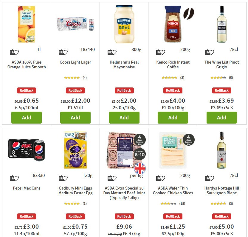 ASDA Offers from 3 April