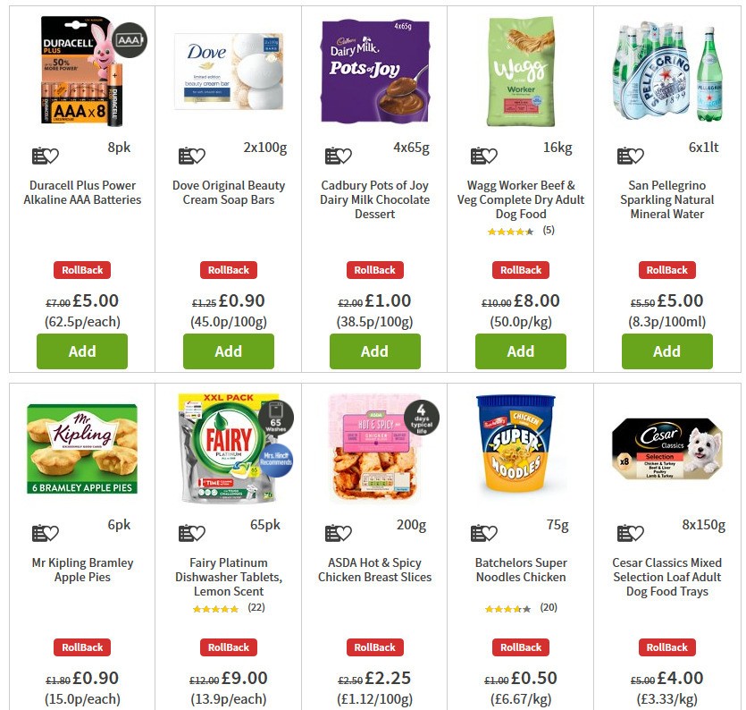 ASDA Offers from 15 May