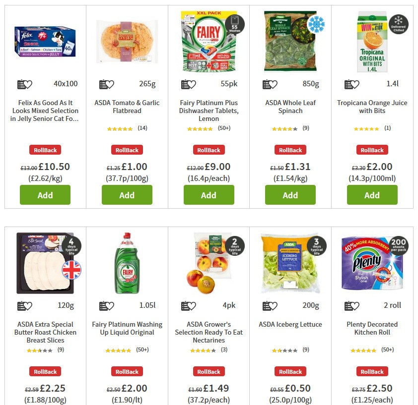 ASDA Offers from 3 July