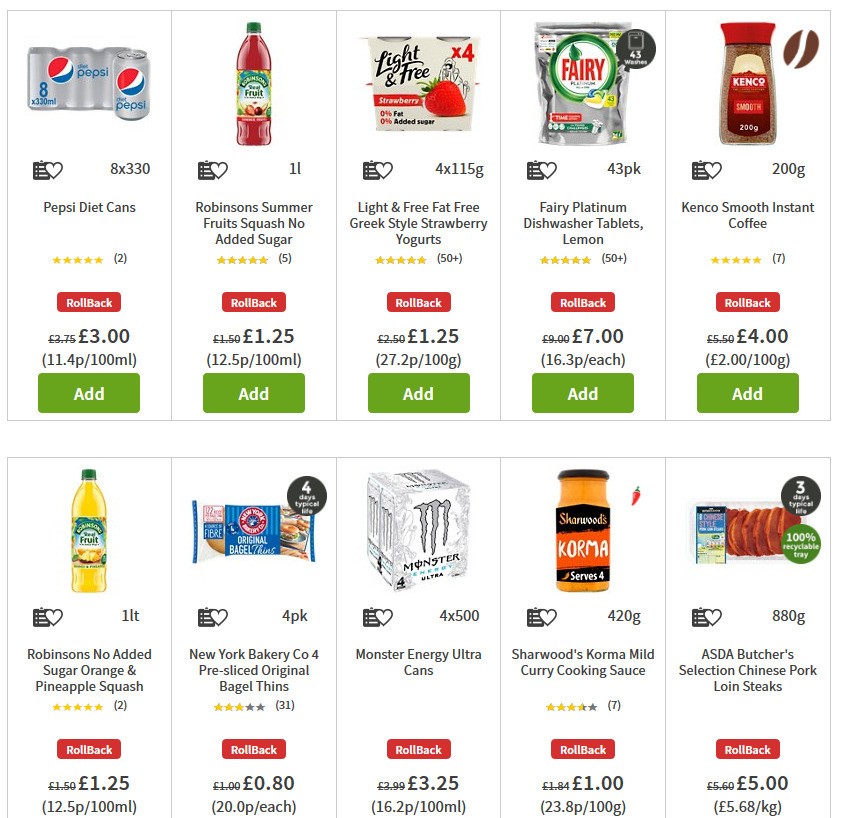 ASDA Offers from 3 July