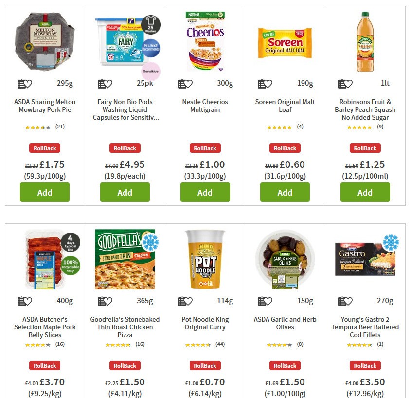 ASDA Offers from 3 July