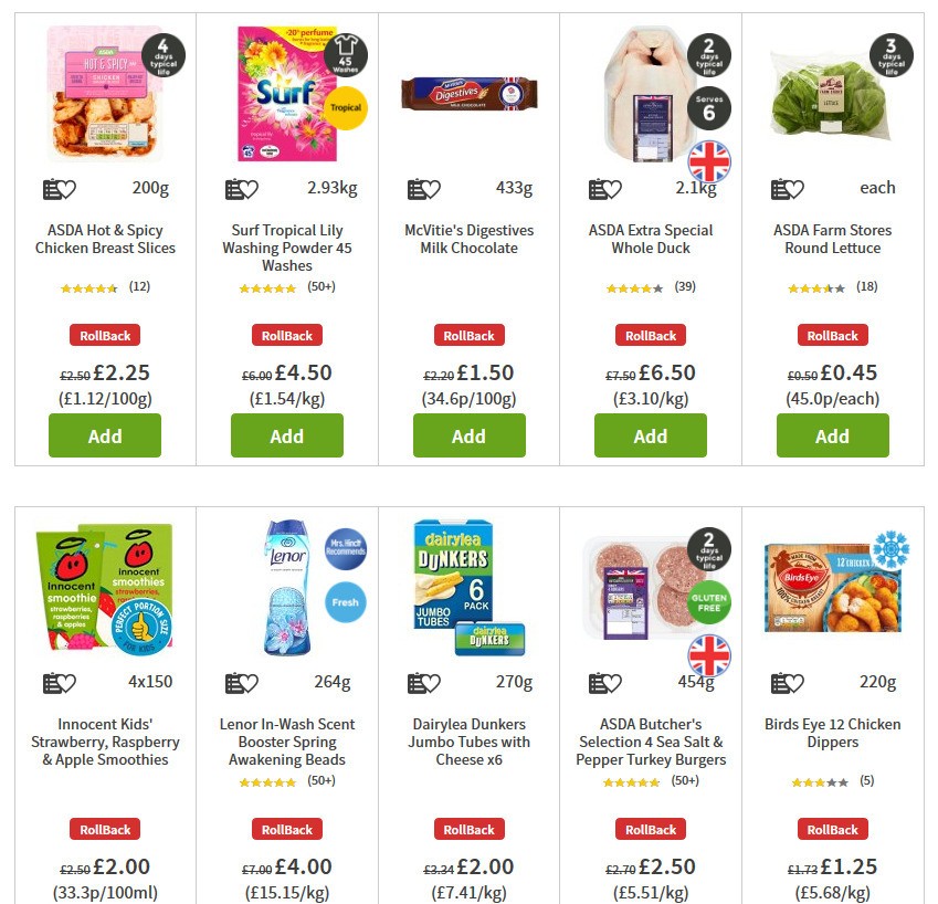 ASDA Offers from 3 July