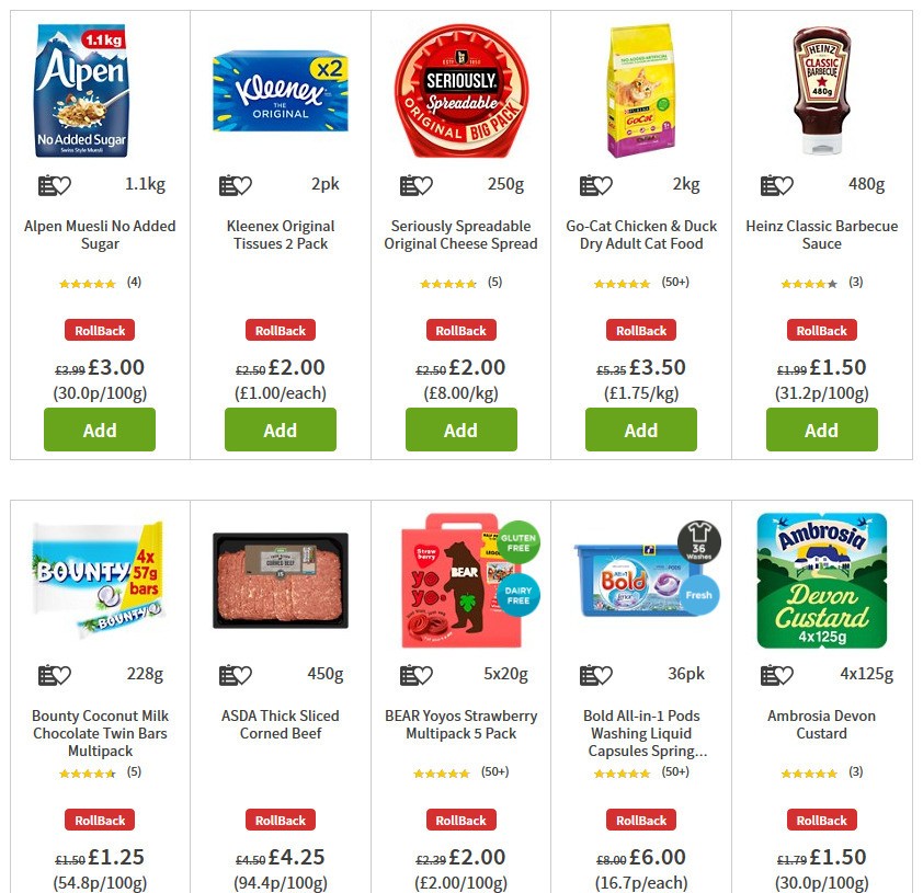 ASDA Offers from 3 July