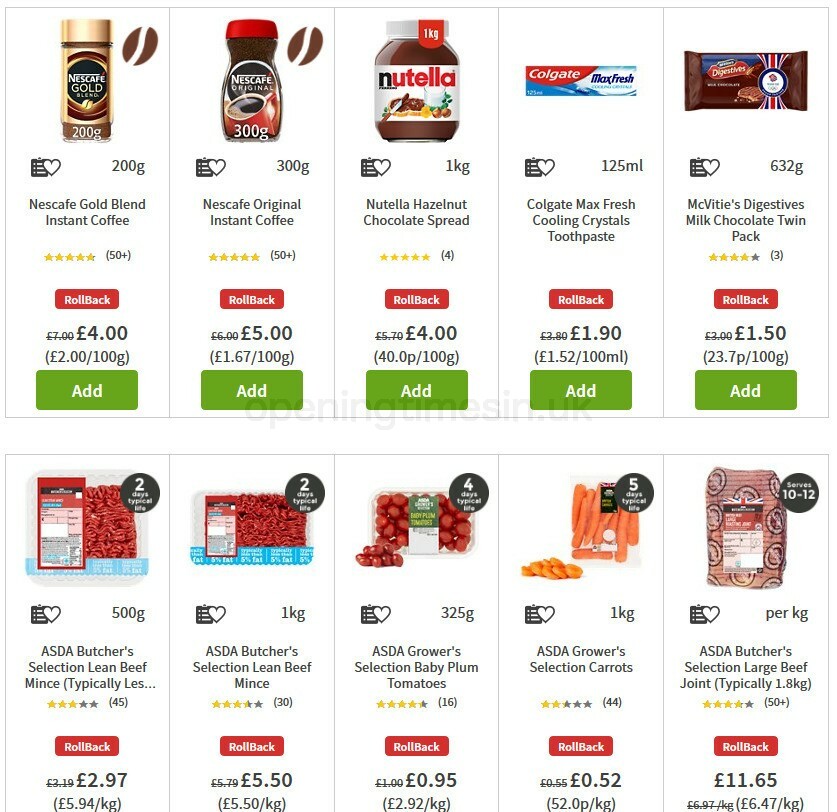 ASDA Offers from 31 July