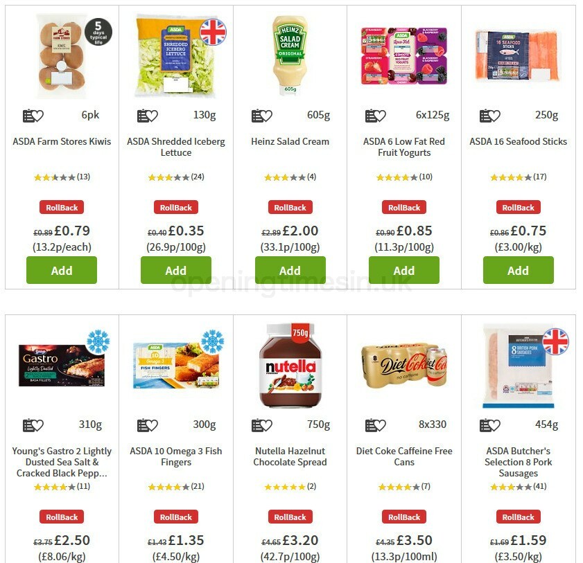 ASDA Offers from 7 August