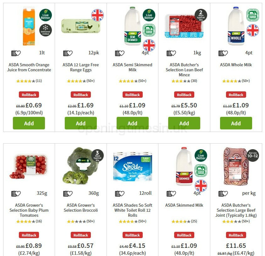 ASDA Offers from 7 August