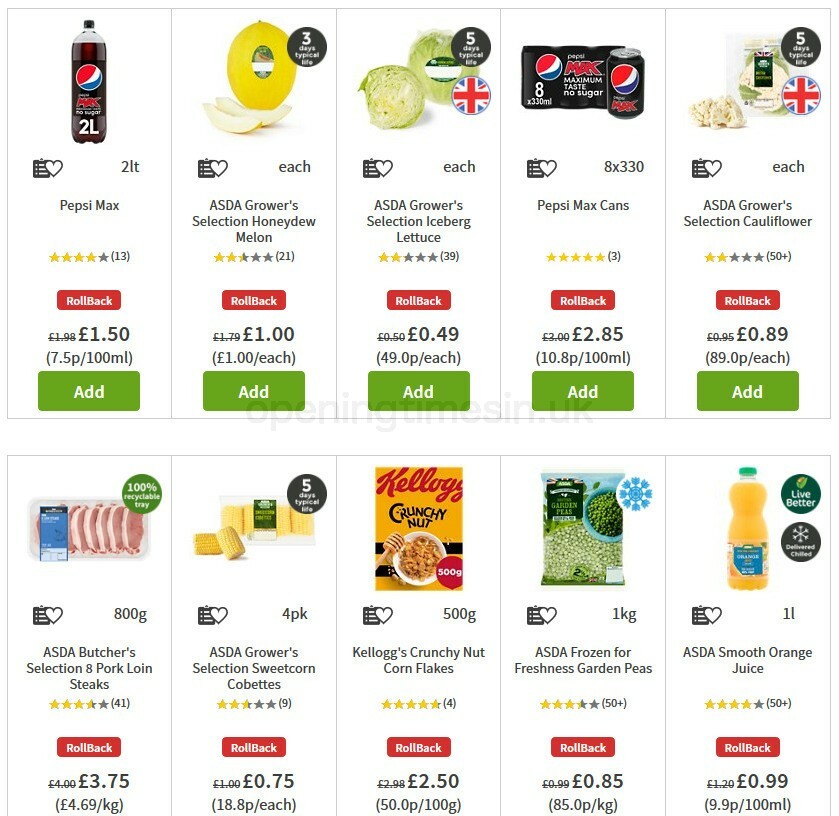 ASDA Offers from 7 August