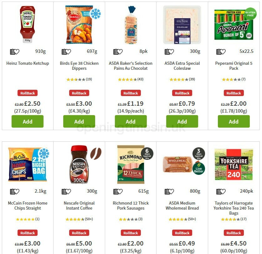 ASDA Offers from 7 August