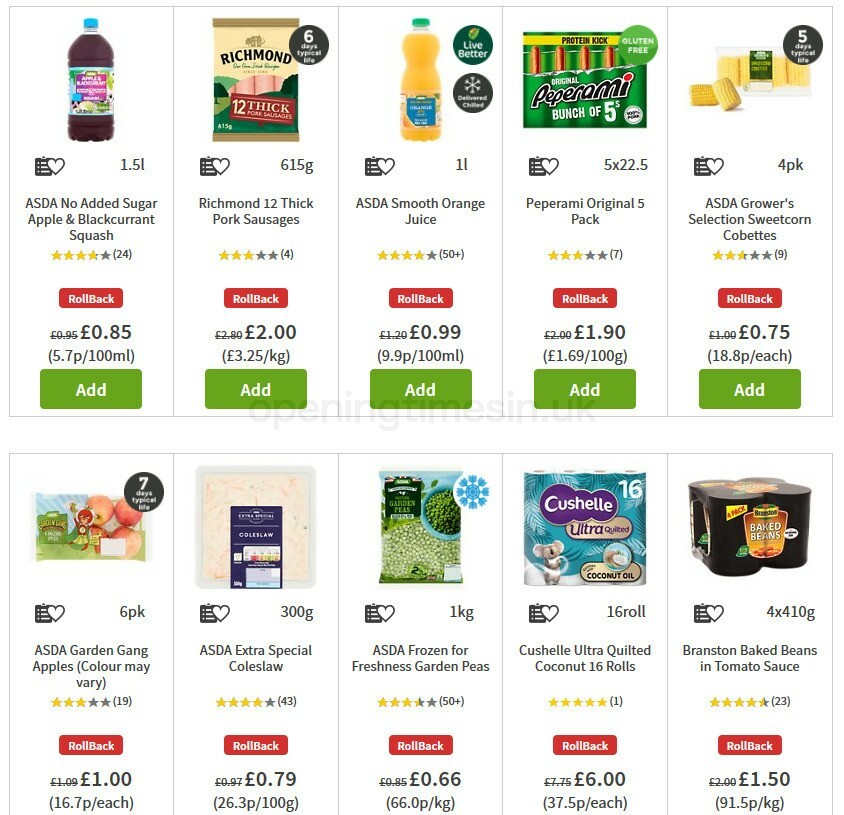 ASDA Offers from 28 August