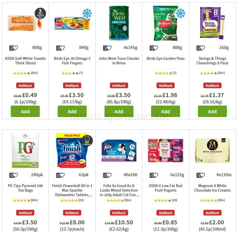 ASDA Offers from 28 August