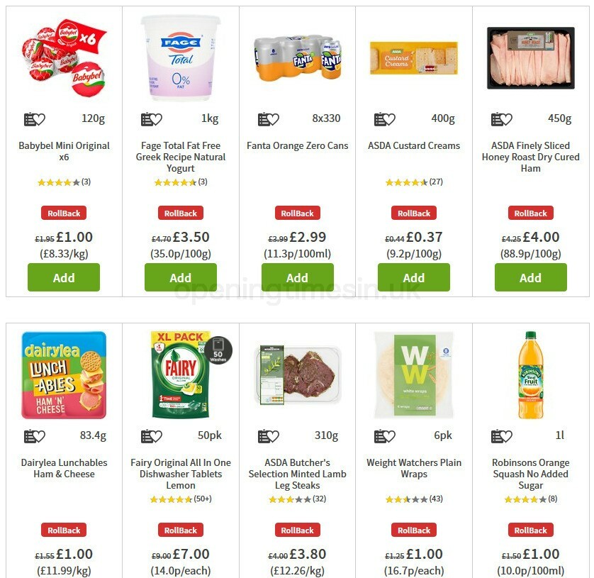 ASDA Offers from 28 August