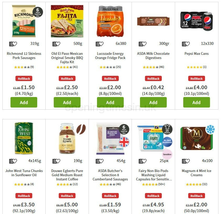 ASDA Offers from 28 August