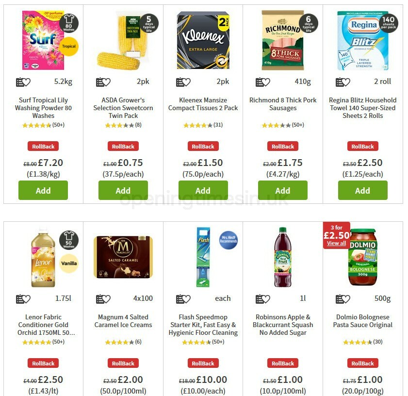 ASDA Offers from 28 August