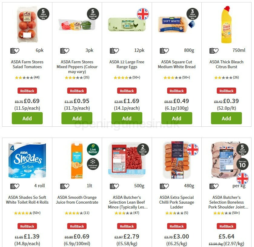 ASDA Offers from 28 August