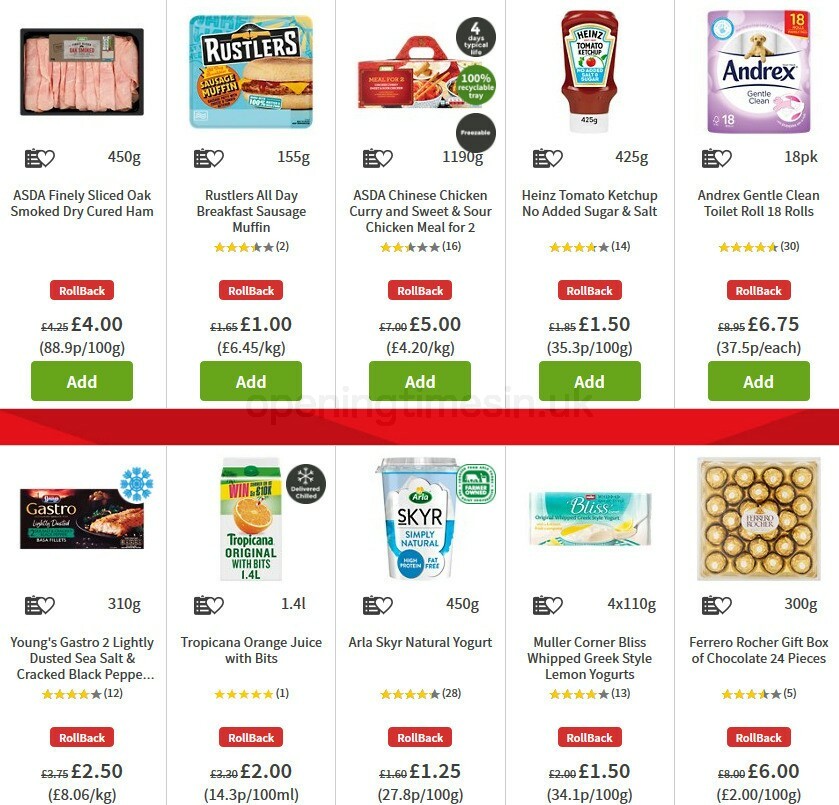 ASDA Offers from 9 October