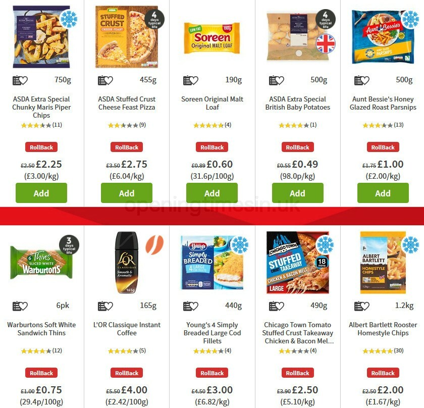 ASDA Offers from 9 October