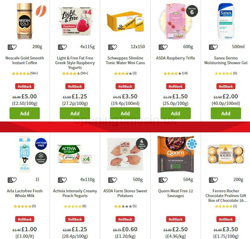 ASDA Offers from 9 October