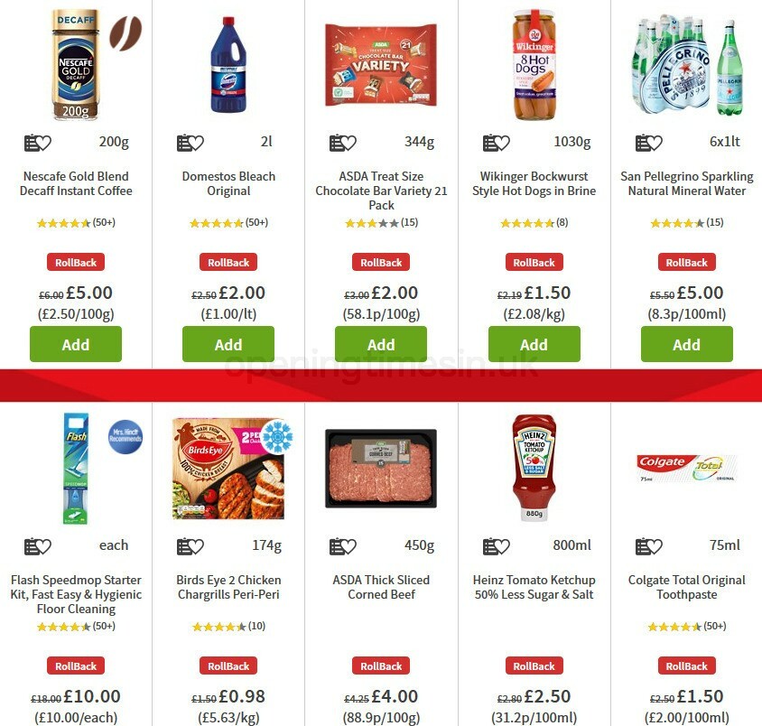 ASDA Offers from 9 October