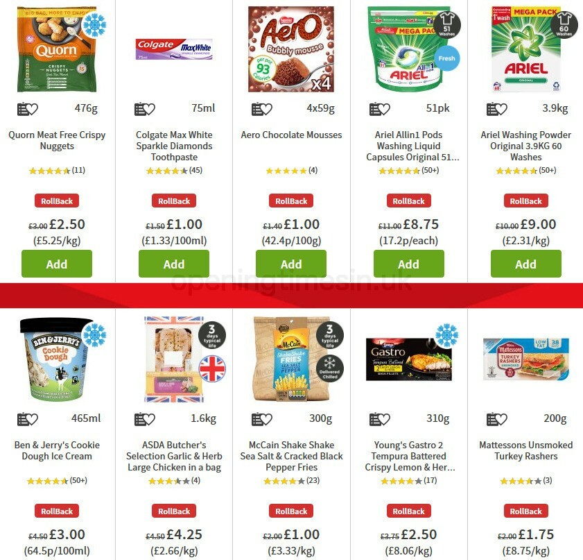 ASDA Offers from 9 October