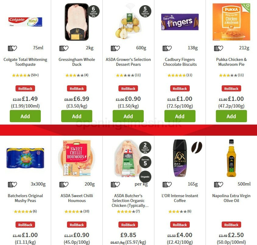 ASDA Offers from 9 October