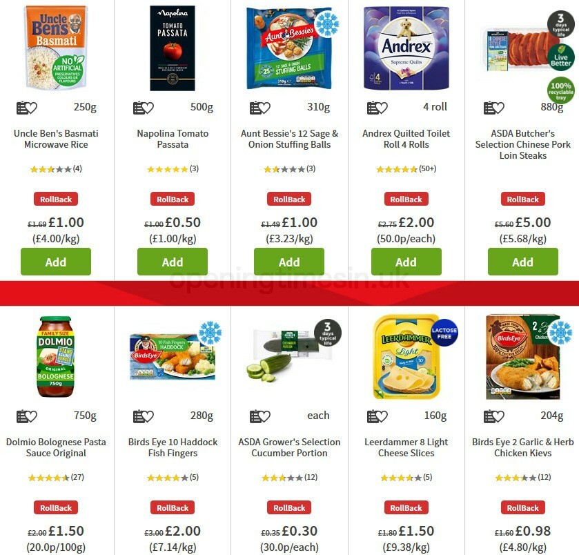 ASDA Offers from 9 October